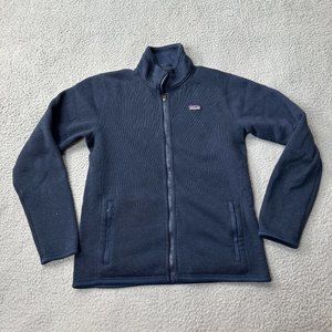 Patagonia Better Sweater Youth XXL 2XL Blue Full Zip Outdoor Hiking Casual Logo
